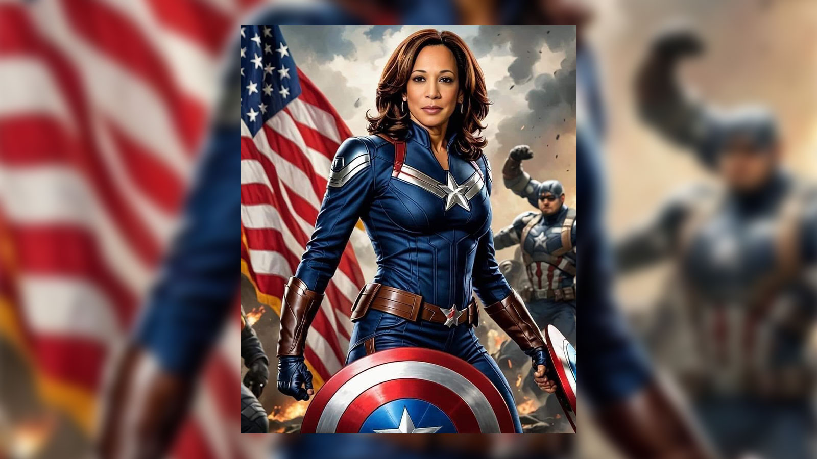 Kamala Harris Captain America meme 