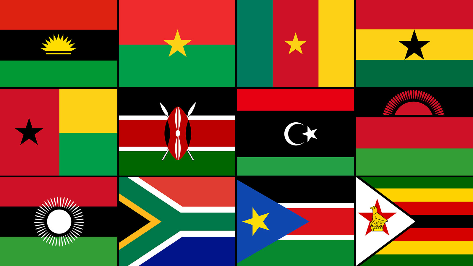 Green Black Red Green Flag Green Black Red Green Flag