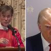 Bishop Mariann Budde and Donald Trump