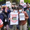 Hundreds of Temple, Drexel and UPenn students marched in solidarity with Palestine to UPenn's campus on April 25, where professors walked out of classes. Students also set up tents in solidarity with the Columbia University student encampment (Photo by Joe Piette, Flickr).