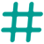 Hashtag Icon - 009d91