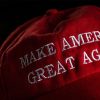 Red “Make America Great Again” hat.