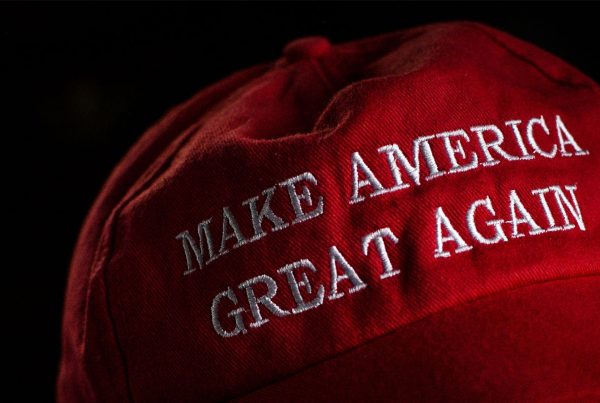 Red “Make America Great Again” hat.