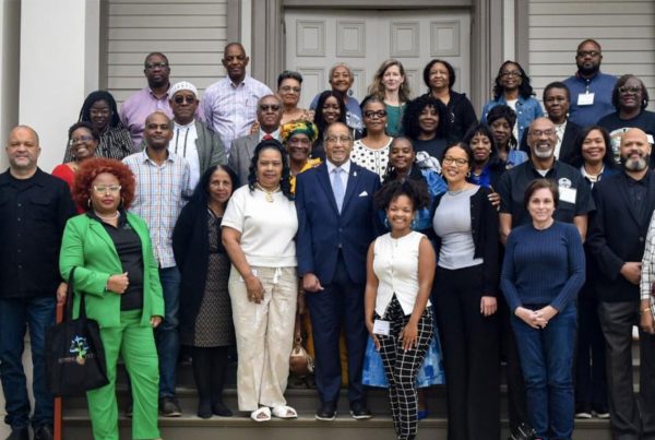 Dr. Ben Chavis, center, honored during the Mississippi Statewide Environmental Justice Climate Change Summit 2025