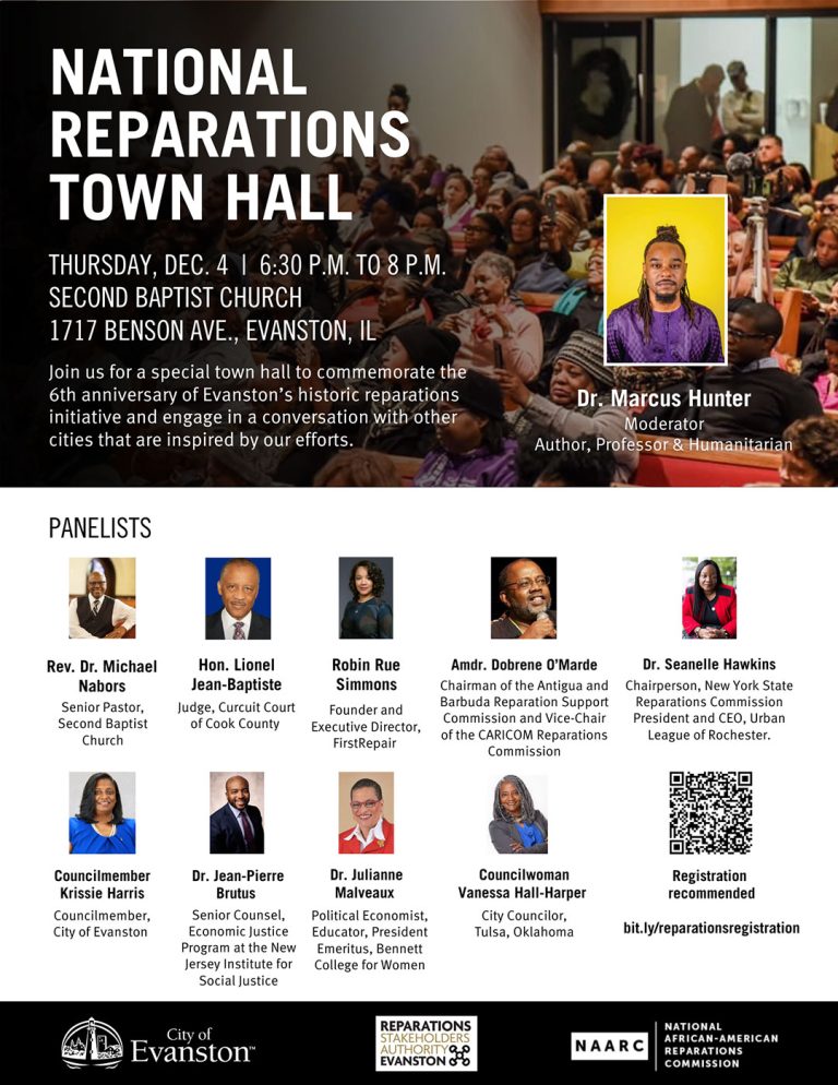 National Reparations Town Hall — Live from Evanston, IL (Dec 4, 2025)