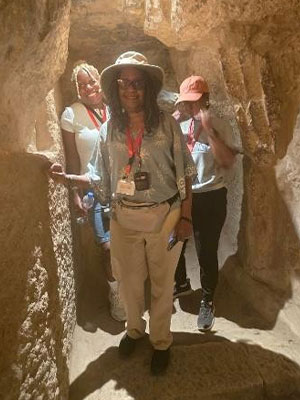 Interior Stairway of Giza Pyramid (Dr. Brenda M. Greene)
