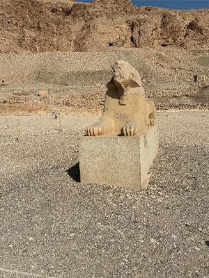 Statue with Head of Human and Body of a Lion, Egypt (Dr. Brenda M. Greene)