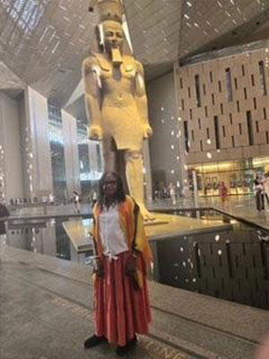 Statue in Grand Egyptian Museum (GEM) - (Dr. Brenda M. Greene)