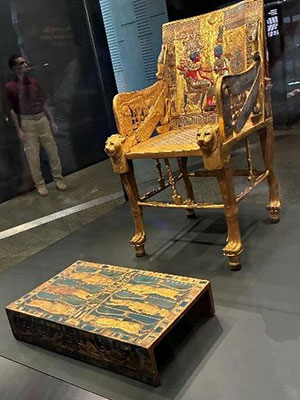 Royal Chair in King Tut Artifacts (GEM) - (Dr. Brenda M. Greene)