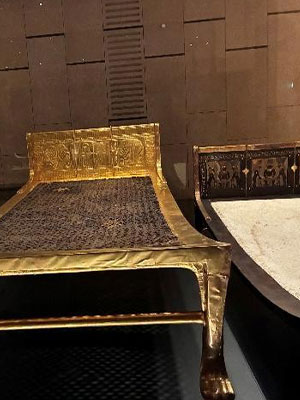 Royal Bed in King Tut Artifacts (GEM) - (Dr. Brenda M. Greene)
