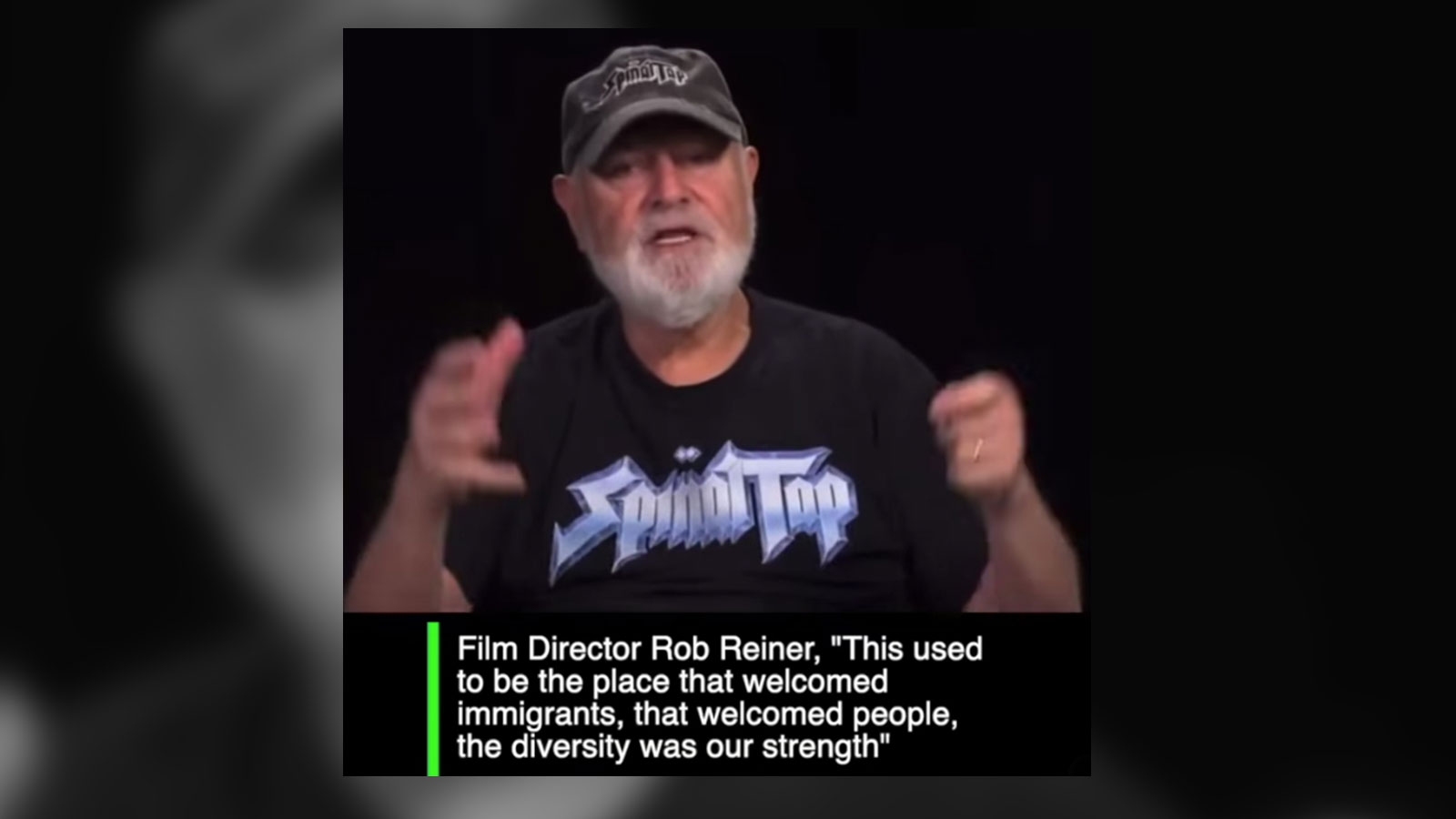 Screenshot: Rob Reiner interview quote
