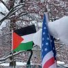 Two Flags Flying by Ted Glick