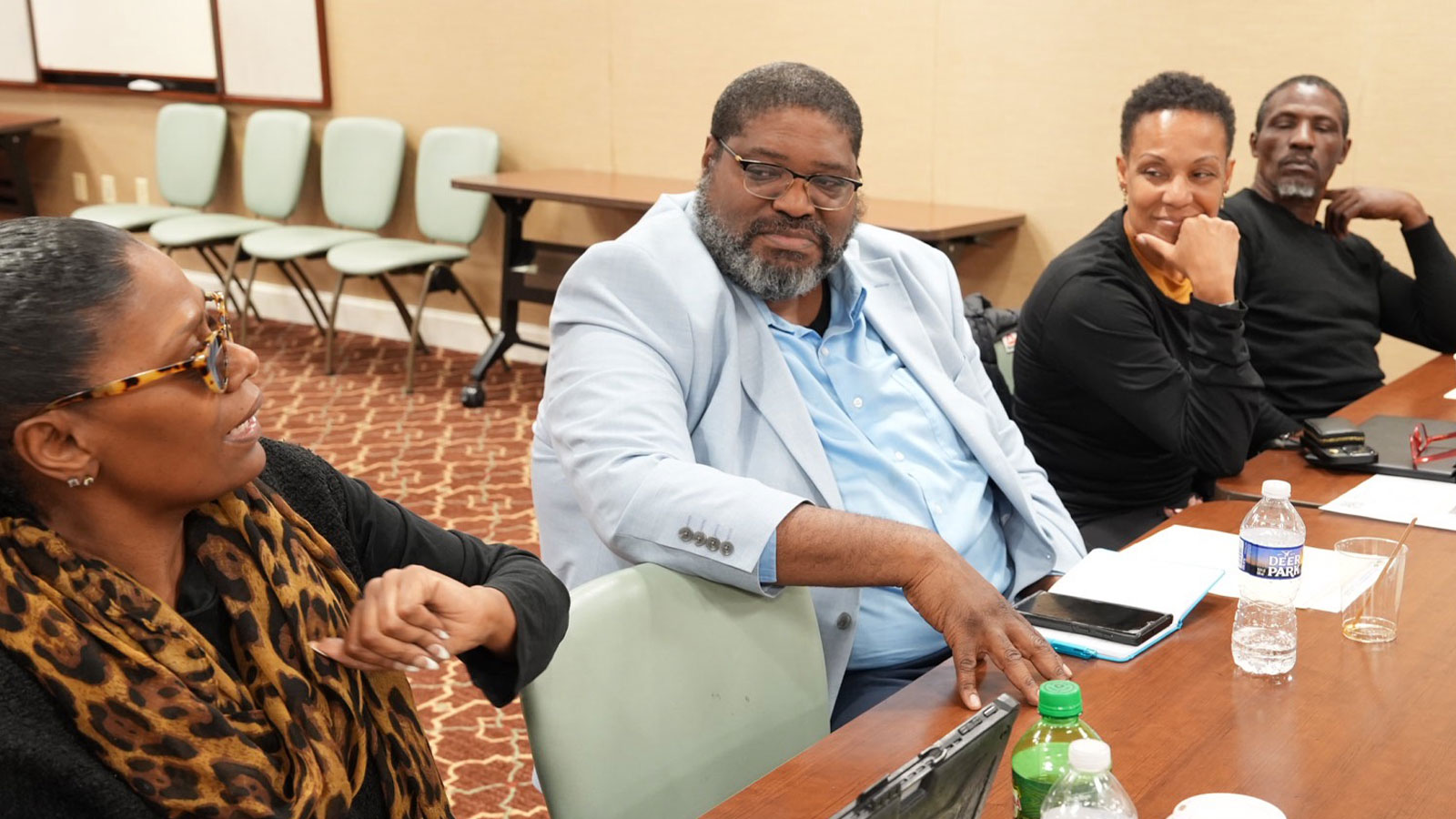 Dr. Taiwan Lovelace, Dr. Terry Watson, Sonia Pruitt and Nathaniel Evans; Reimagining Public Safety and Law Enforcement Convening 2025.