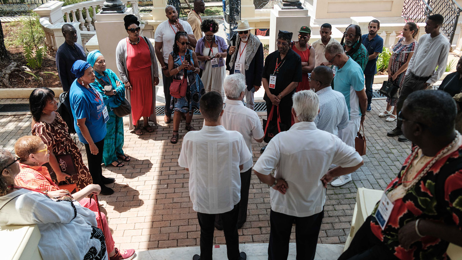 Members of the IBW/PAUD delegation visit Centro Fidel Castro in Havana, Cuba.