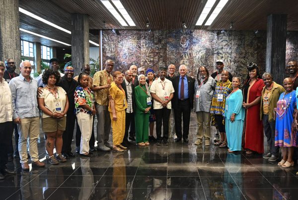 President Miguel Díaz-Canel with members of the IBW/PAUD Fact-Finding Delegation to Cuba in Havana, Cuba.