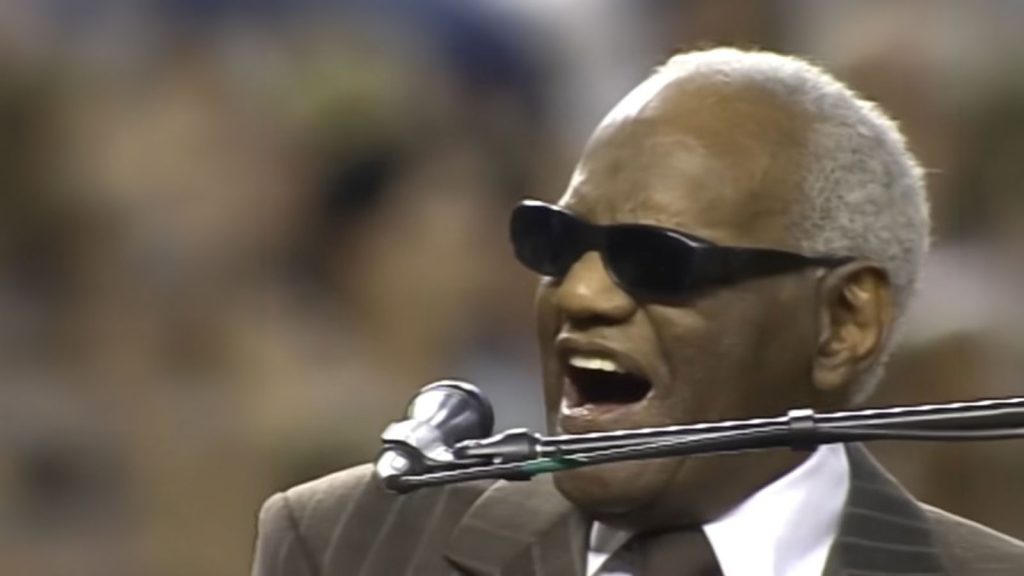 Ray Charles singing America the Beautiful