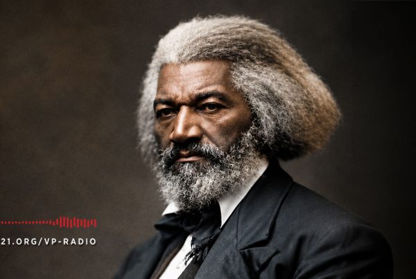 Colorized portrait of Frederick Douglass, abolitionist, author, orator, and statesman.