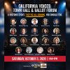 Flyer: KBLA Talk 1580 will convene public officials, candidates and civic leaders for the California Voices Town Hall & Ballot Forum on Saturday, October 3, 2026 at SEED LA School in Los Angeles.