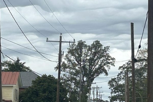 Power lines.